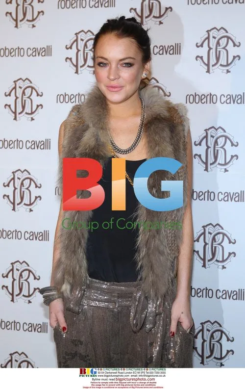 Lindsay Lohan at Just Cavalli Fall/Winter 2010 Party