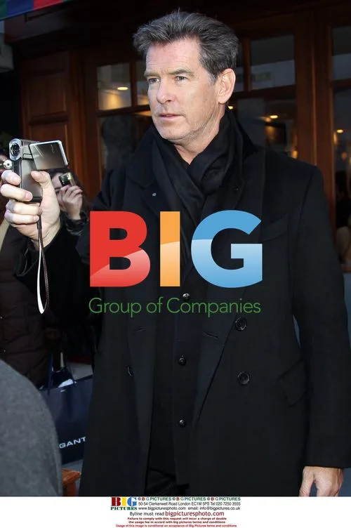 Pierce Brosnan with wife and son in NYC