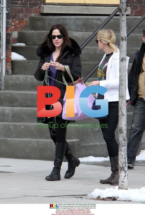 Mary-Louise Parker with family in Toronto