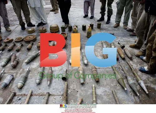 Afghan Security Officials Inspect Confiscated Weapons