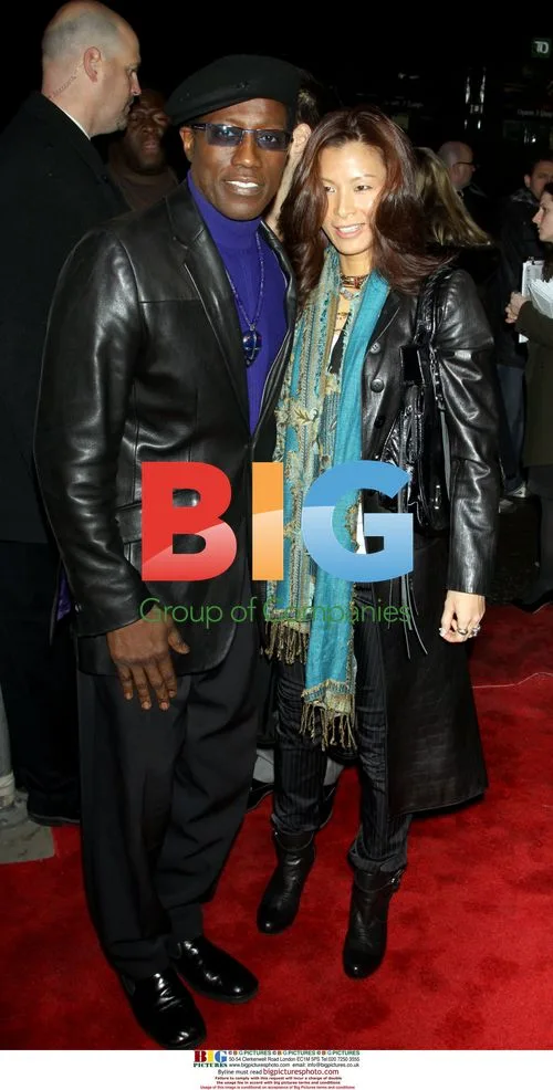 Wesley Snipes & Nakyung Park at 'Brooklyn's Finest' Premiere