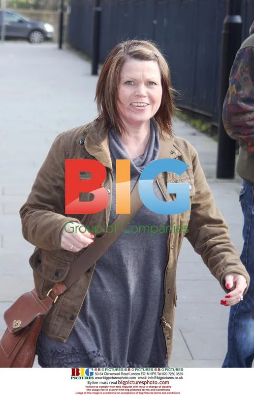 Vicky Entwistle outside Coronation Street