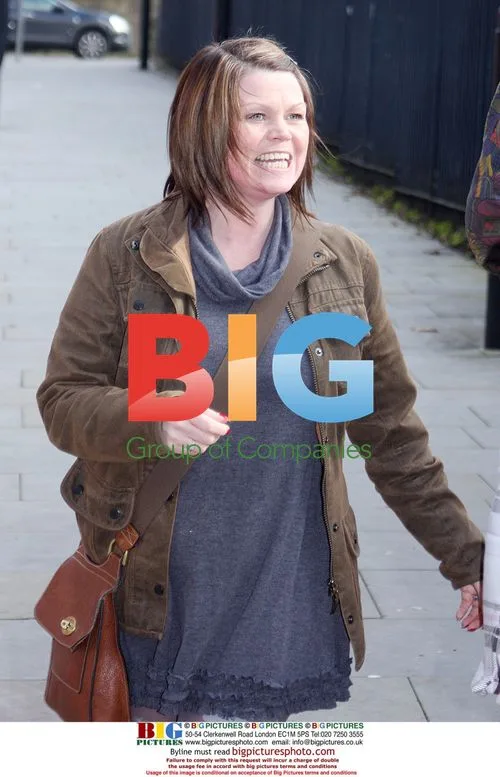 Vicky Entwistle outside Coronation Street