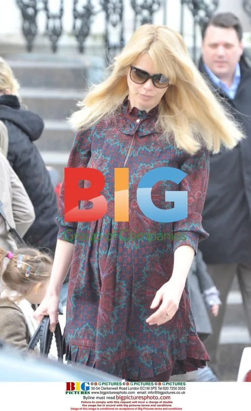 Claudia Schiffer on School Run
