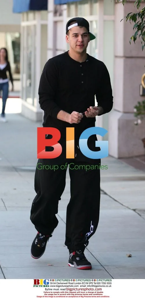 Rob Kardashian on Bedford Drive