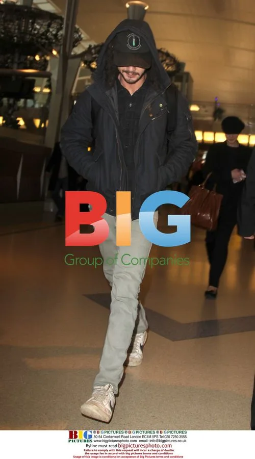 Shia LeBeouf and Carey Mulligan at JFK Airport