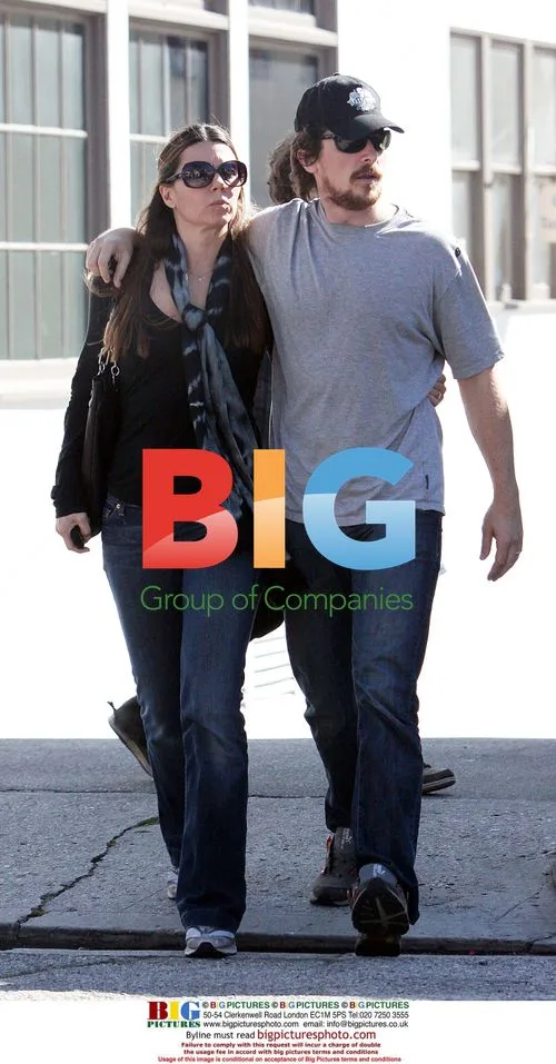 Christian Bale and wife Sibi Blazic in Pacific Palisades