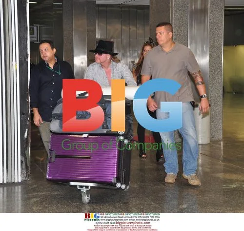 Axl Rose Arrives at Rio Airport