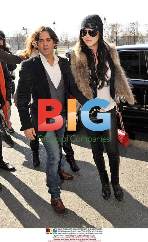 Lindsay Lohan at Paris Fashion Week