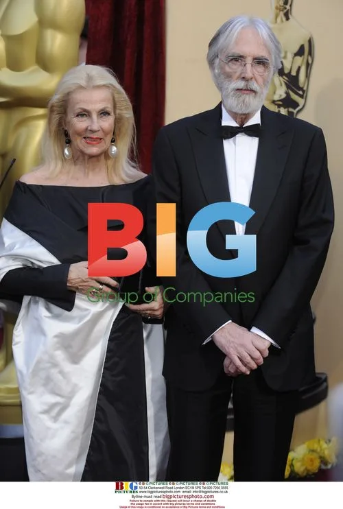 Michael Haneke and wife at Oscars