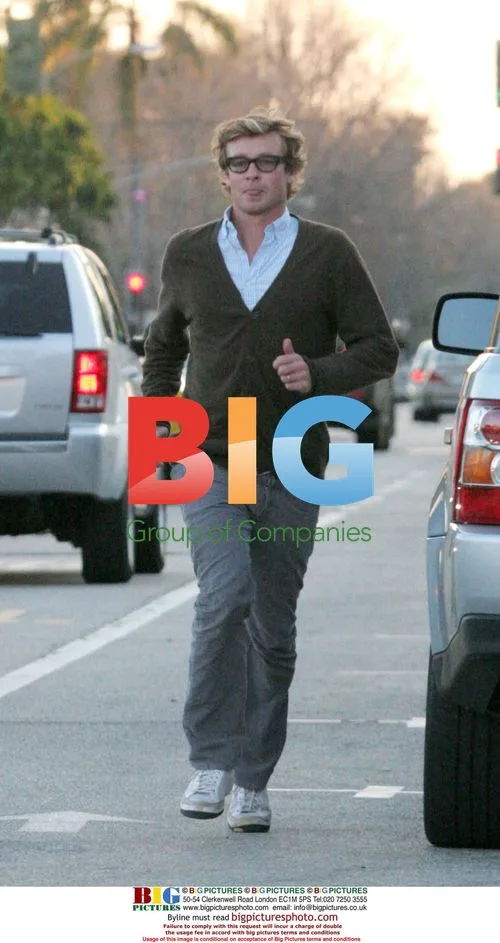 Simon Baker Spotted in Santa Monica