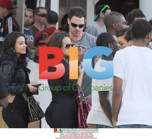 Wayne Bridge with Man City Pals in Miami