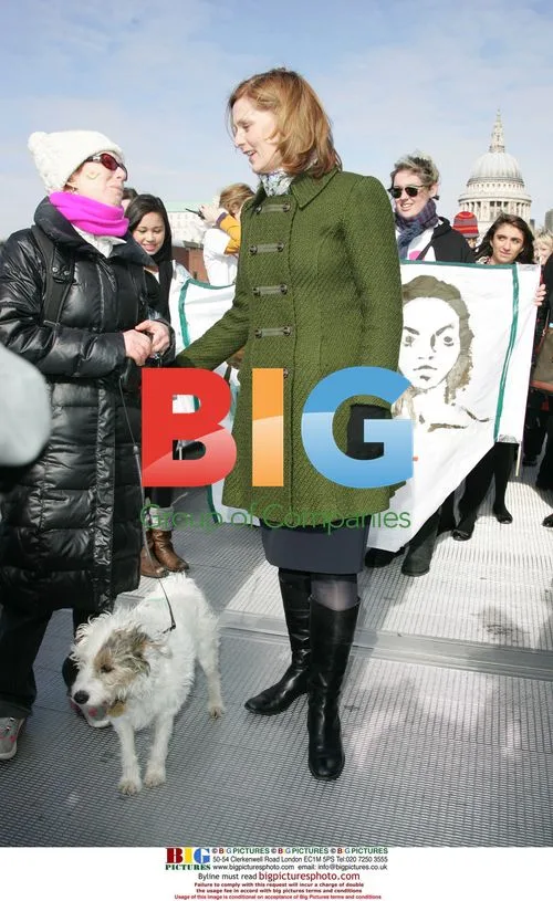 Sarah Brown, Annie Lennox and Cheri Lunghi at International Women's Day