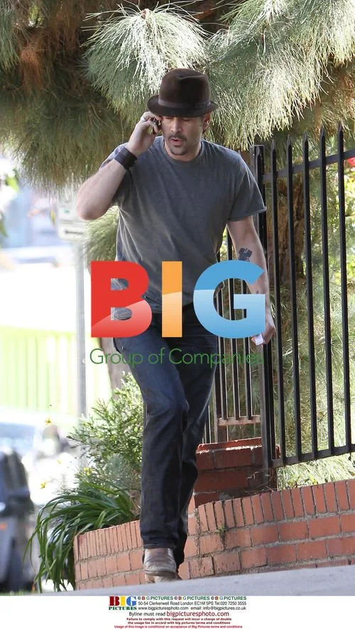 Colin Farrell leaving office in Hollywood