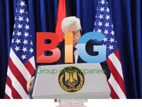 Joe Biden and Mahmoud Abbas in Ramallah