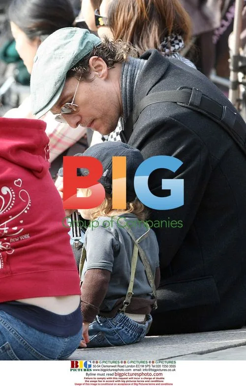 Matthew McConaughey and son at Central Park Zoo