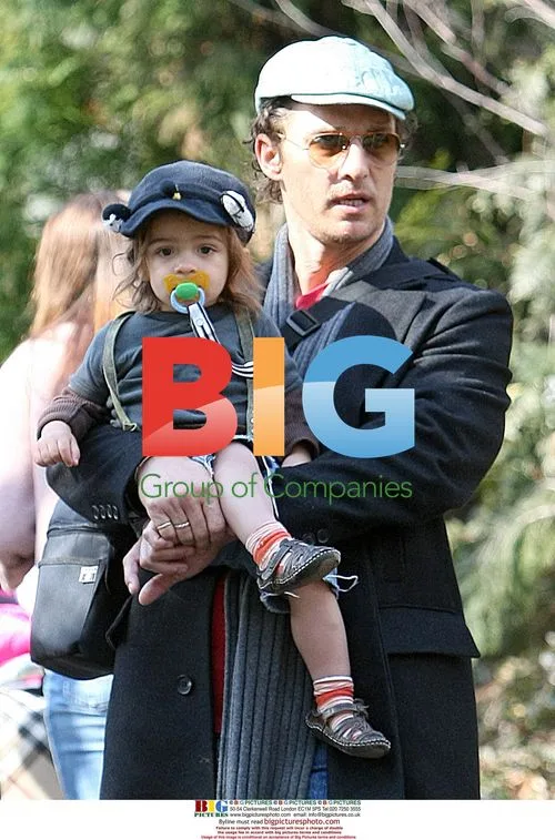 Matthew McConaughey with son at Central Park Zoo