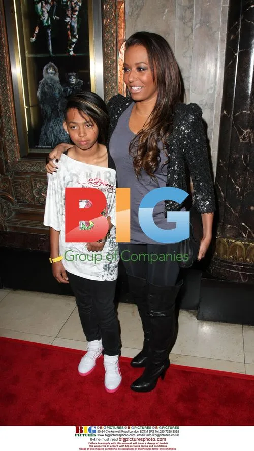 Melanie Brown at "Cats" Opening
