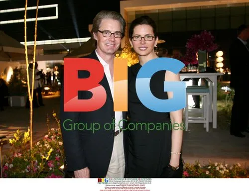 Kyle MacLachlan and Desiree Gruber at Laureus Party