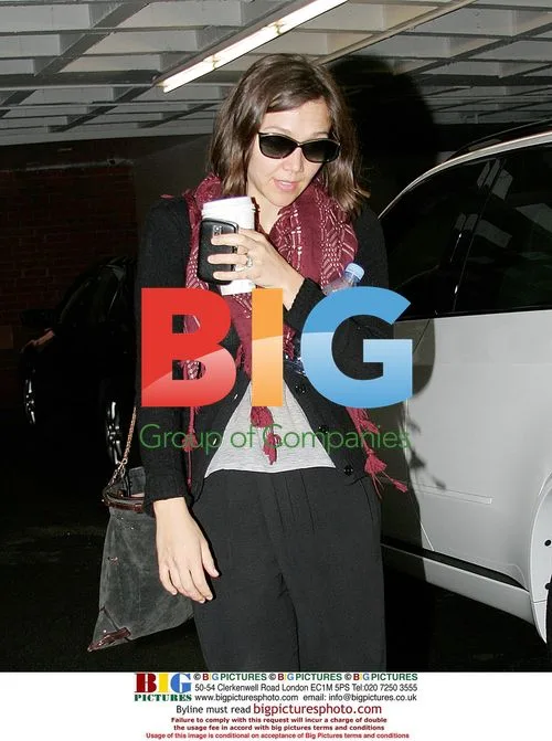 Maggie Gyllenhaal grabs coffee in Beverly Hills