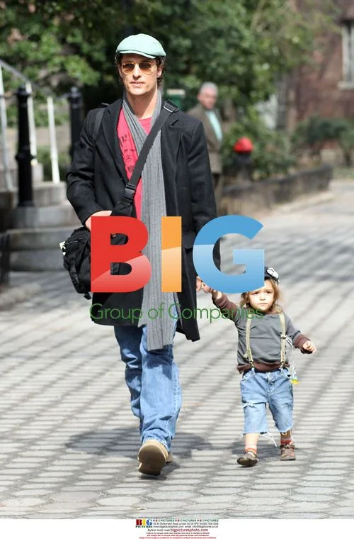 Matthew McConaughey with son Levi at Central Park Zoo