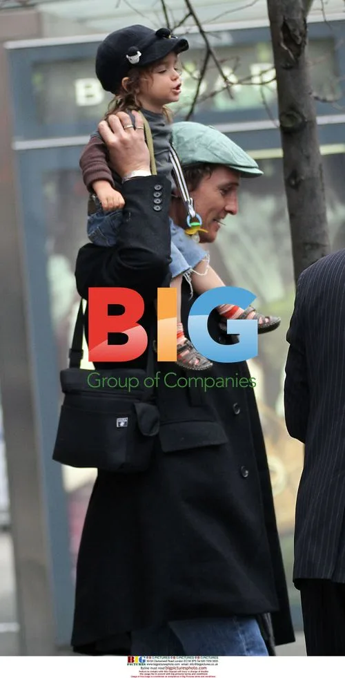 Matthew McConaughey and Son at Central Park Zoo