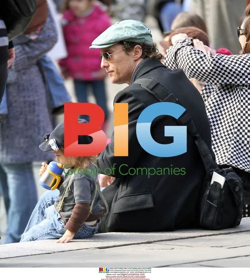 Matthew McConaughey and Son at Central Park Zoo