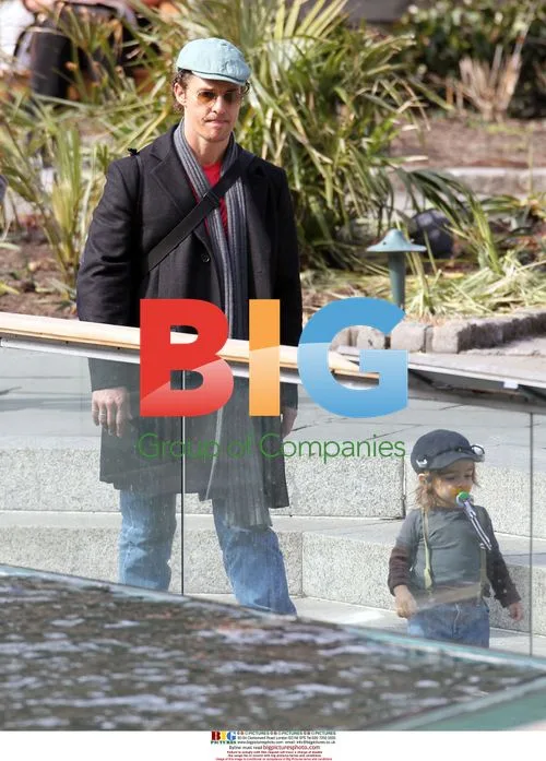 Matthew McConaughey with son at Central Park Zoo