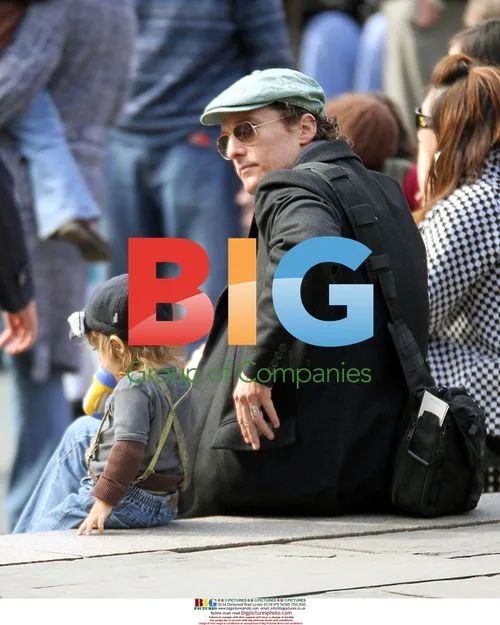 Matthew McConaughey and Son at Central Park Zoo