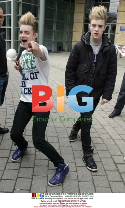 Jedward Leaving Newcastle Hotel