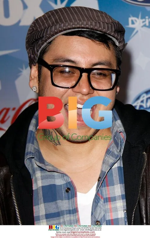 Andrew Garcia at American Idol Top 12 Party