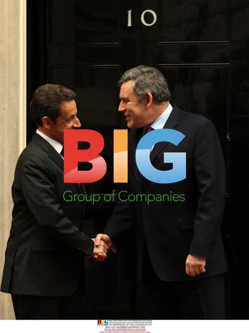 Gordon Brown and Nicolas Sarkozy at Downing St Press Conference