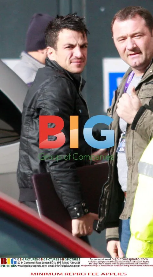 Peter Andre Greeted by Mystery Woman