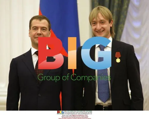 Dmitry Medvedev Presents Order to Yevgeny Plushenko