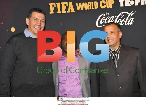 Roger Milla and Abdelatif Benazzi at FIFA World Cup Tour