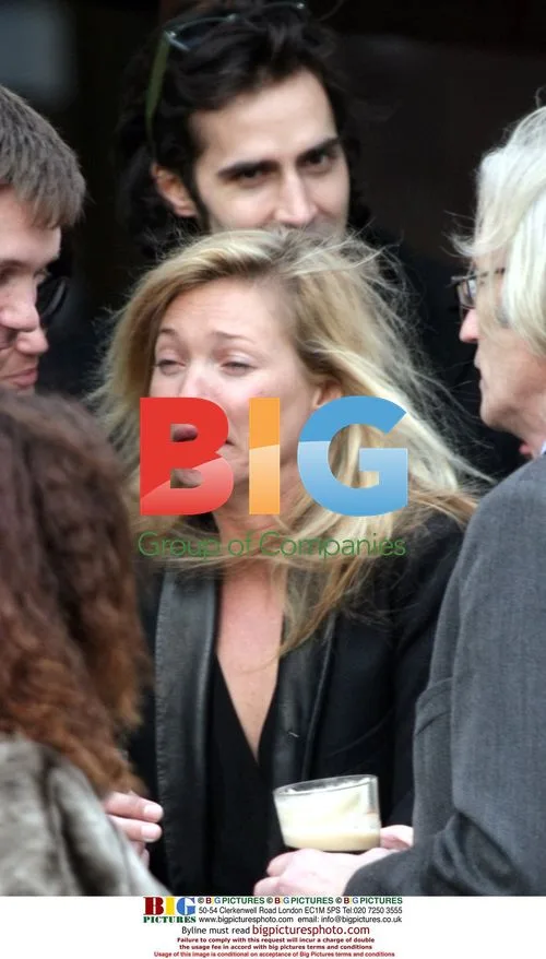 Kate Moss Leaving Funeral
