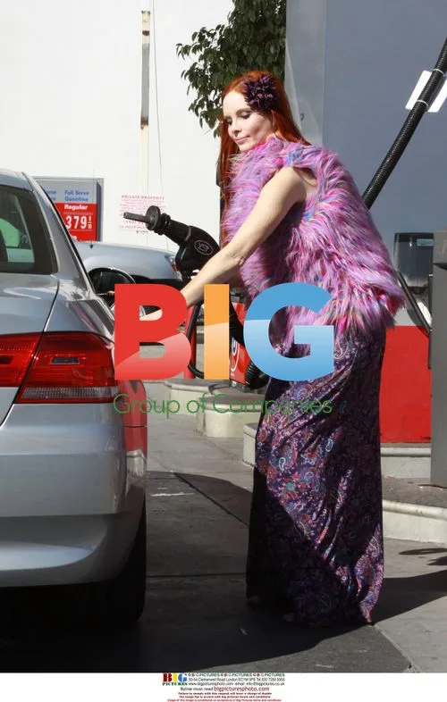 Phoebe Price at Gas Station