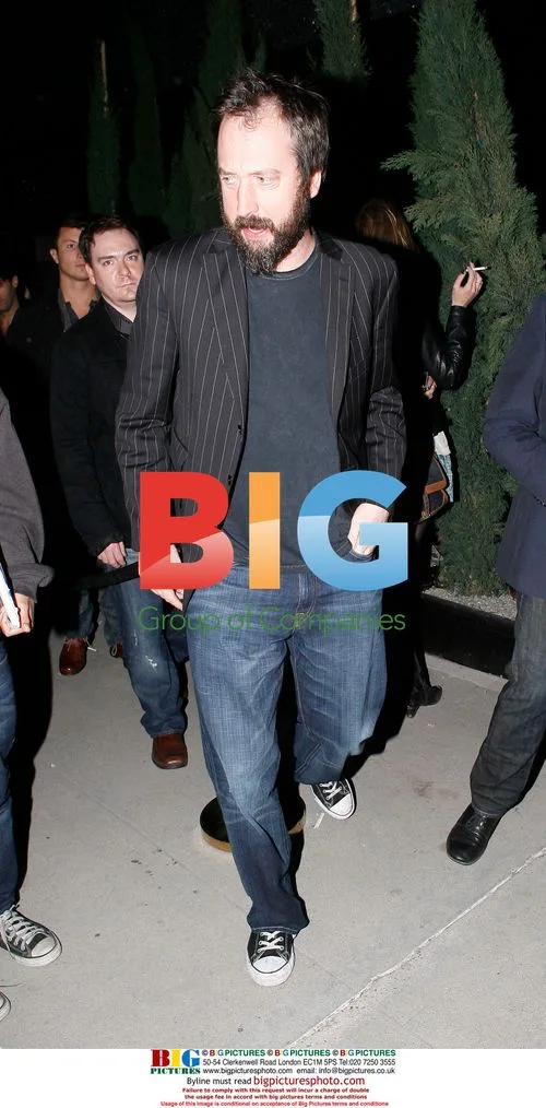 Tom Green and Rob Schneider leaving nightclub