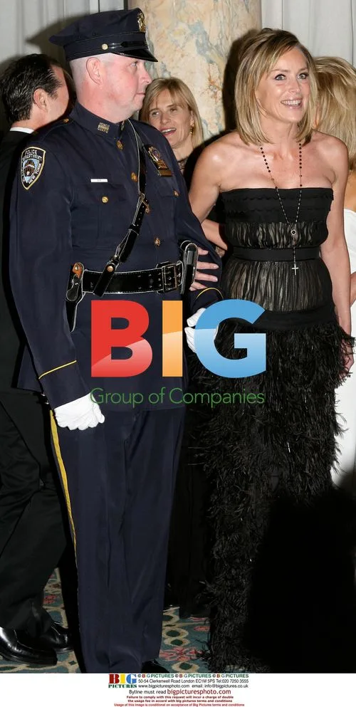Sharon Stone and Michael Douglas at Police Gala