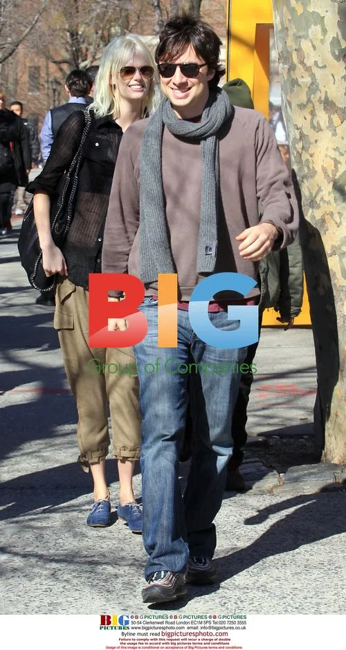 Zach Braff and Taylor Bagley Lunch in NYC