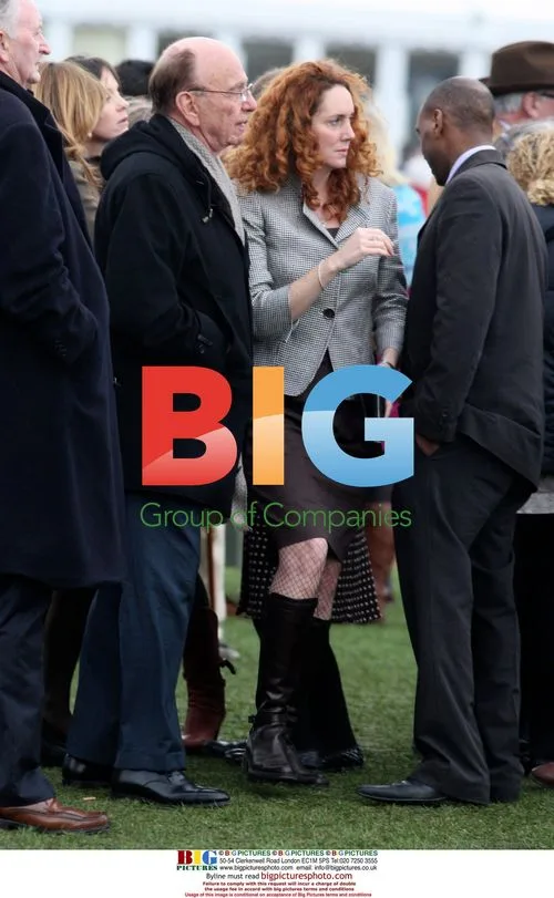 Rupert Murdoch and Rebekah Wade at Cheltenham Festival