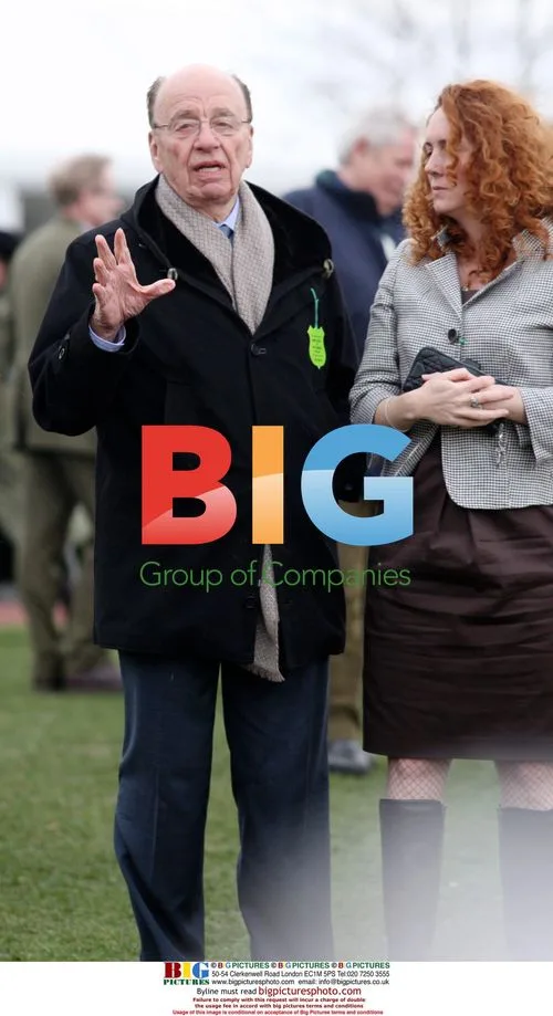 Rupert Murdoch and Rebekah Wade at Cheltenham Festival