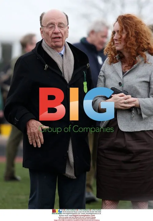 Rupert Murdoch and Rebekah Wade at Cheltenham