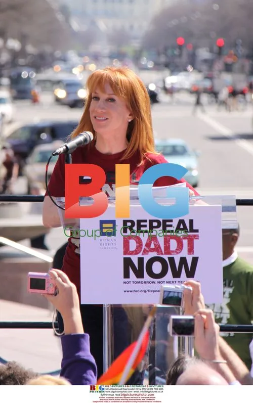 Kathy Griffin at DADT Rally