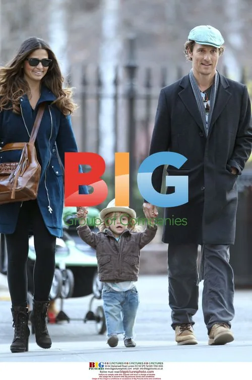Matthew McConaughey and Family in NYC Park