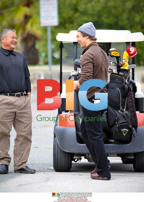 Matthew McConaughey golfing in LA