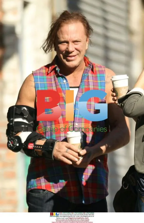 Mickey Rourke and Girlfriend in NYC