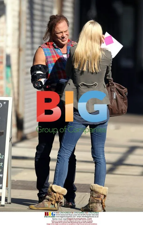 Mickey Rourke and Girlfriend in NYC