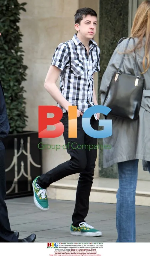 Christopher Mintz Arrives at Hotel