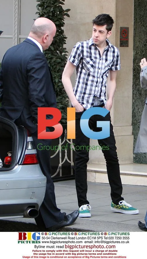 Christopher Mintz Arrives at London Hotel